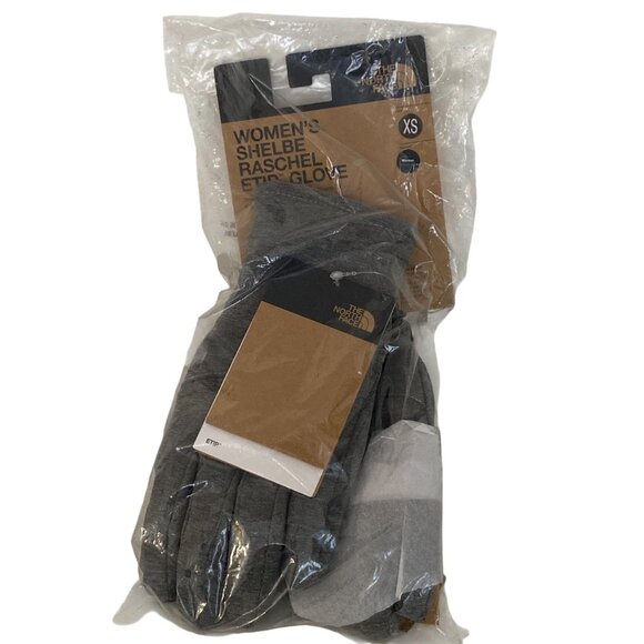 The North Face Women Shlebe Raschel ETIP Gloves Smart Phone Gray black XS New - Picture 1 of 8